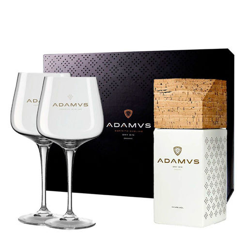Adamus Dry Gin Organic (Giftbox m/2 glas), ØKO